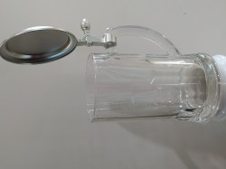 Skleněný půllitr s cínovým víčkem - 0,5l