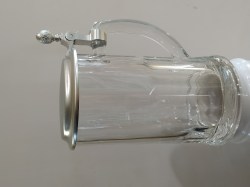 Skleněný půllitr s cínovým víčkem - 0,5l